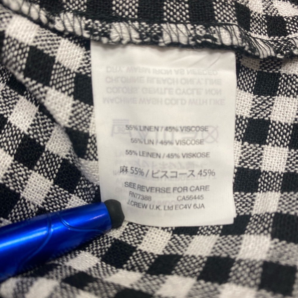 Madewell Ruffle-Strap Cami Top in Gingham Check Size 6 - Picture 7 of 7